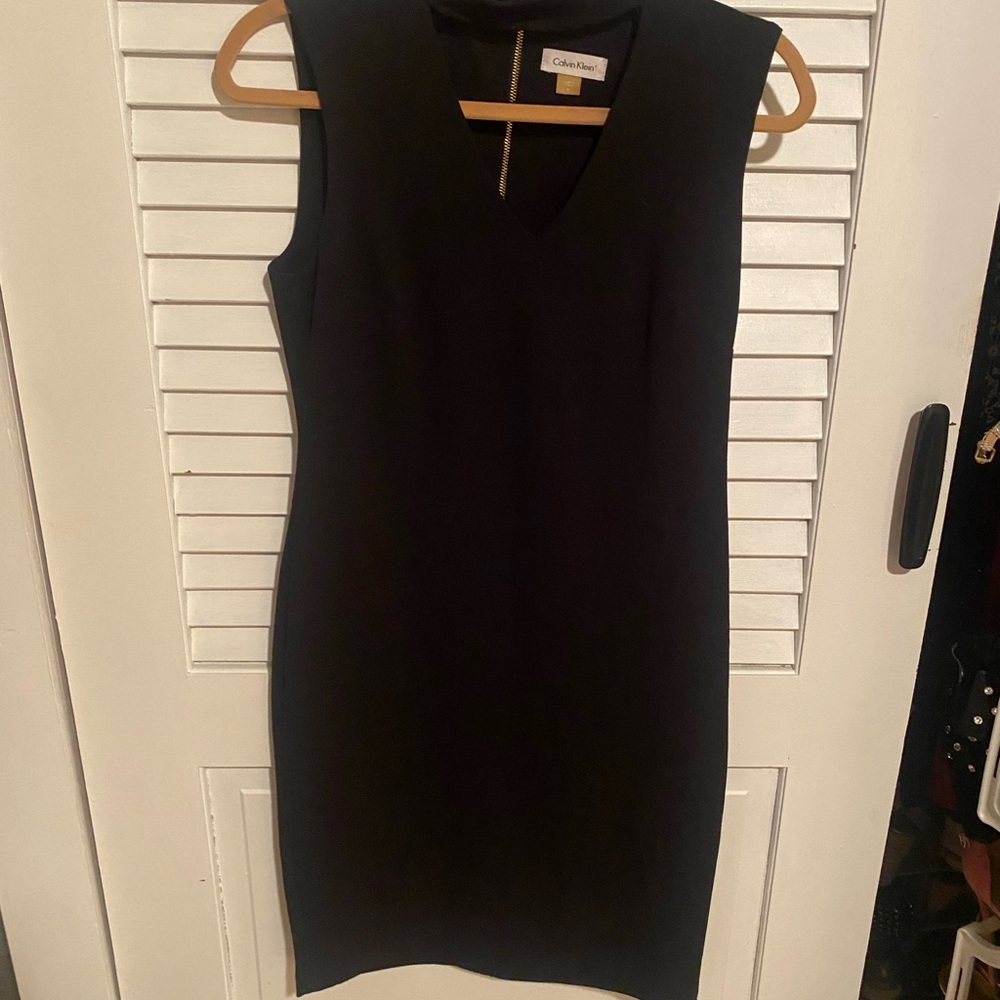 Calvin Klein Black Sleeveless Dress